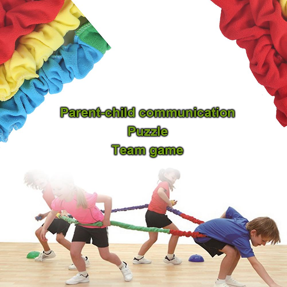 Children's Colorful Plush Pull Rope Game, 360cm, 368g, Team Fun