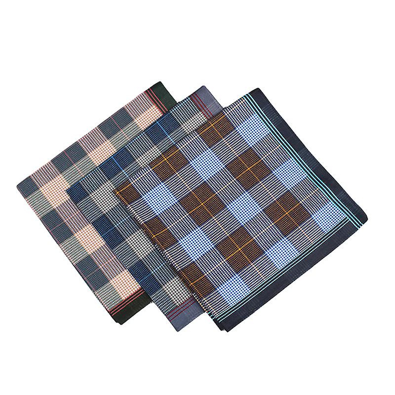 3 pz Fazzoletti Uomo Set di 3 fazzoletti in cotone riutilizzabili 40 x 40 cm - Lavabili in lavatrice e compatibili con asciugatrice