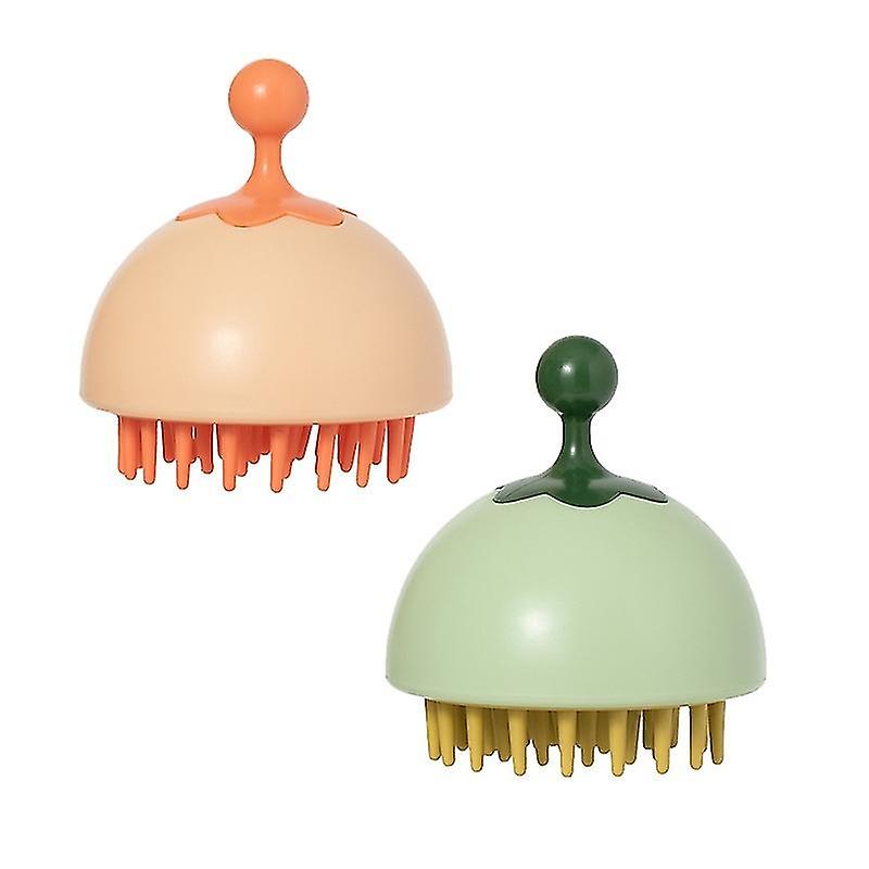 Head Massager, Scalp Massage Shampoo Brush Soft Silicone Comb for Head Relaxation Shampoo Exfoliates