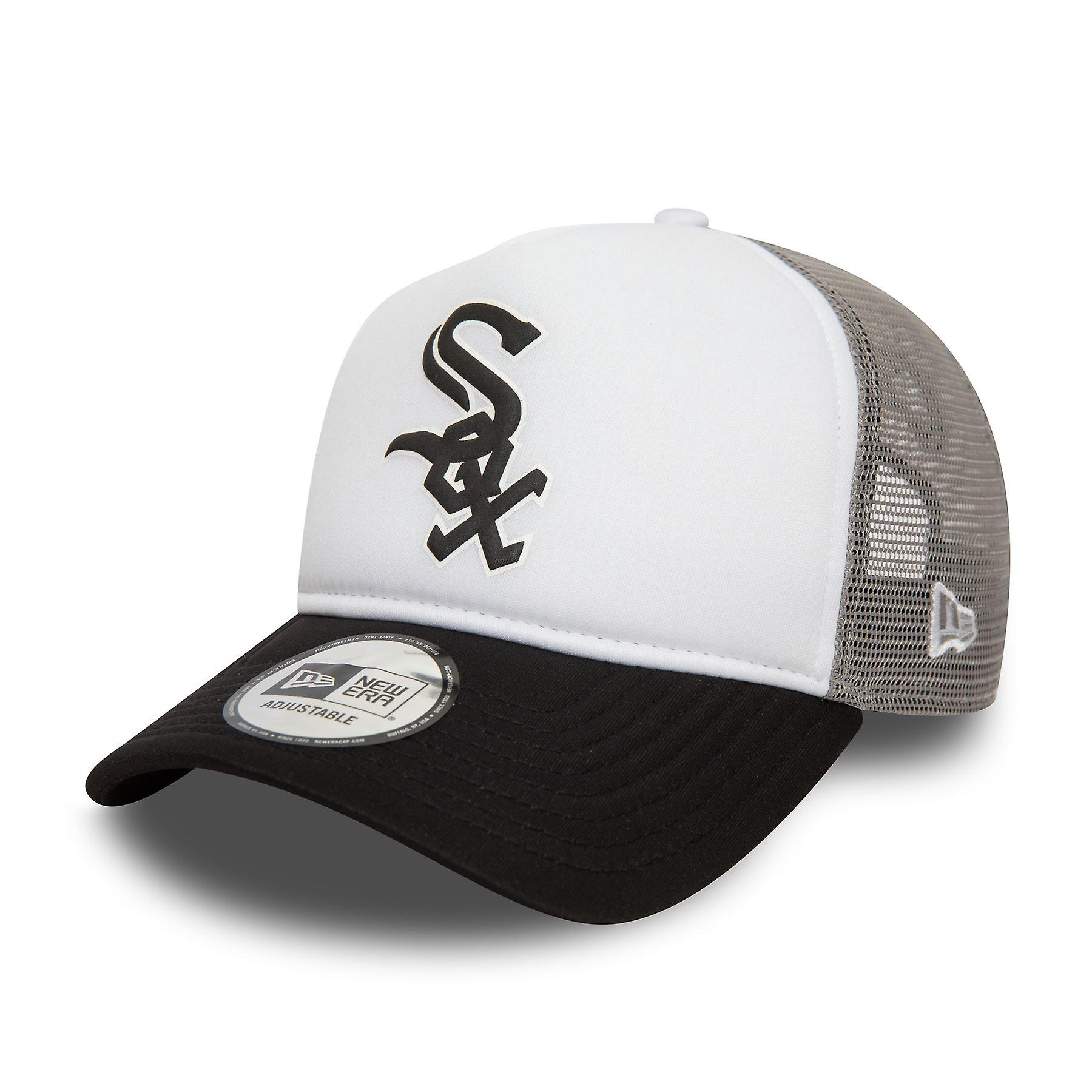 New Era Mens MLB Logo Trucker Cap ~ Chicago White Sox