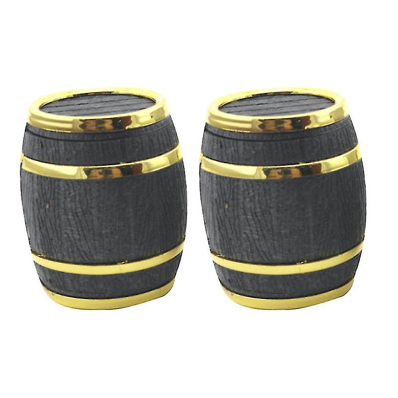 2pcs Beer Barrel Shape Jewelry Case