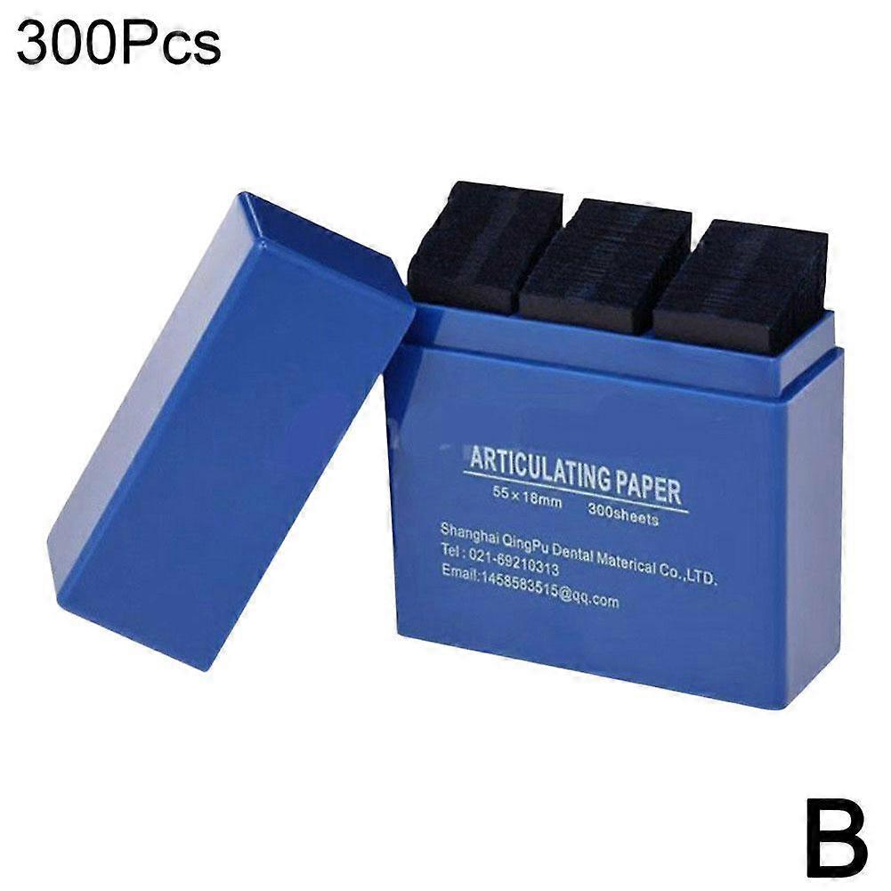 Professional Dental Articulating Paper 300PCS High Sensitivity Disposable Bite Paper for Accurate Occlusion Check Red Blue