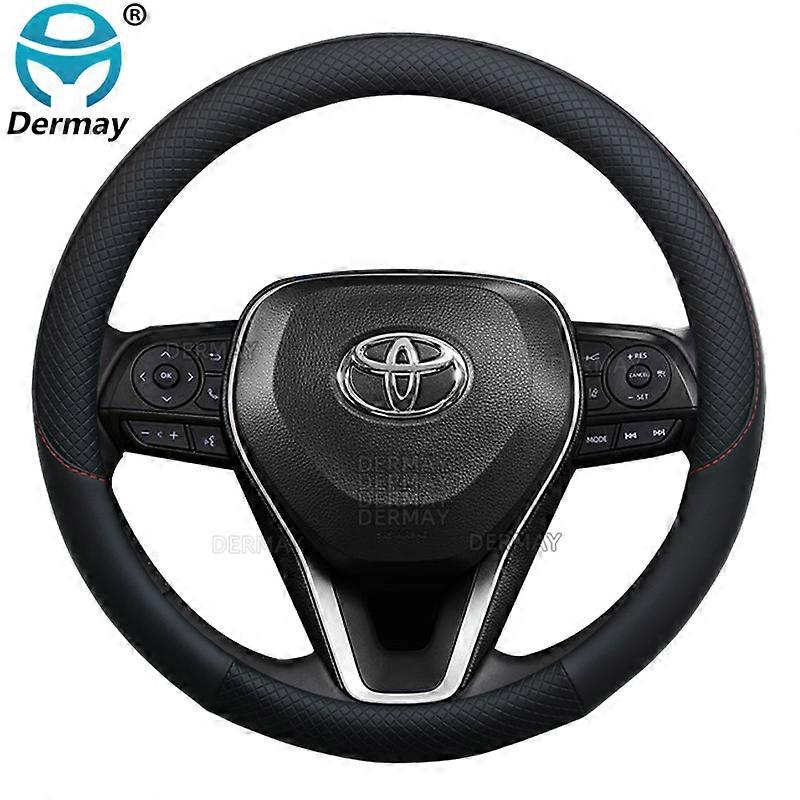 dla Toyota Rav4 Wildlander RAV4 LE AWD GTQ6440 Pokrowiec na kierownicę samochodu Skórzane antypoślizgowe akcesoria samochodowe