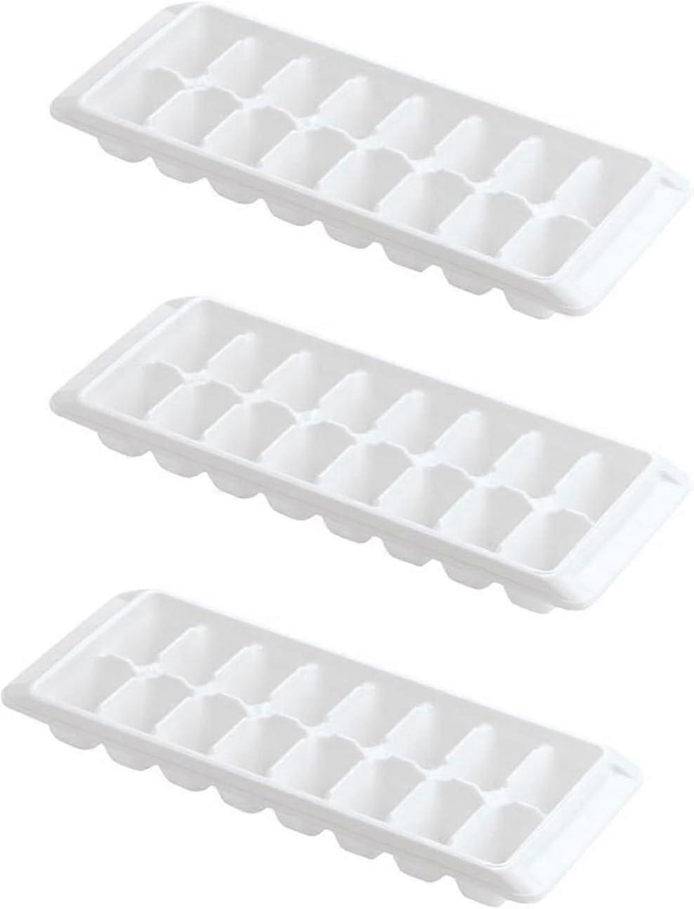 Ice Cube Tray (3 Pack, White)Use for Kitchen,Chocolate,Candy