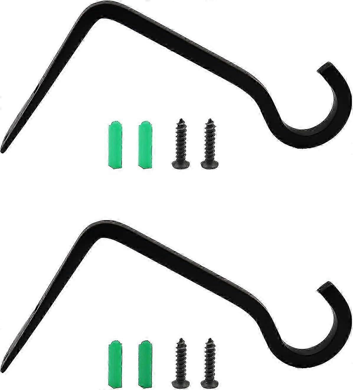 2 Peças de Suporte de Cesta Pendurado 6 Polegadas Montagem na Parede Varanda Guarnição Com Parafusos V7J08_Feb