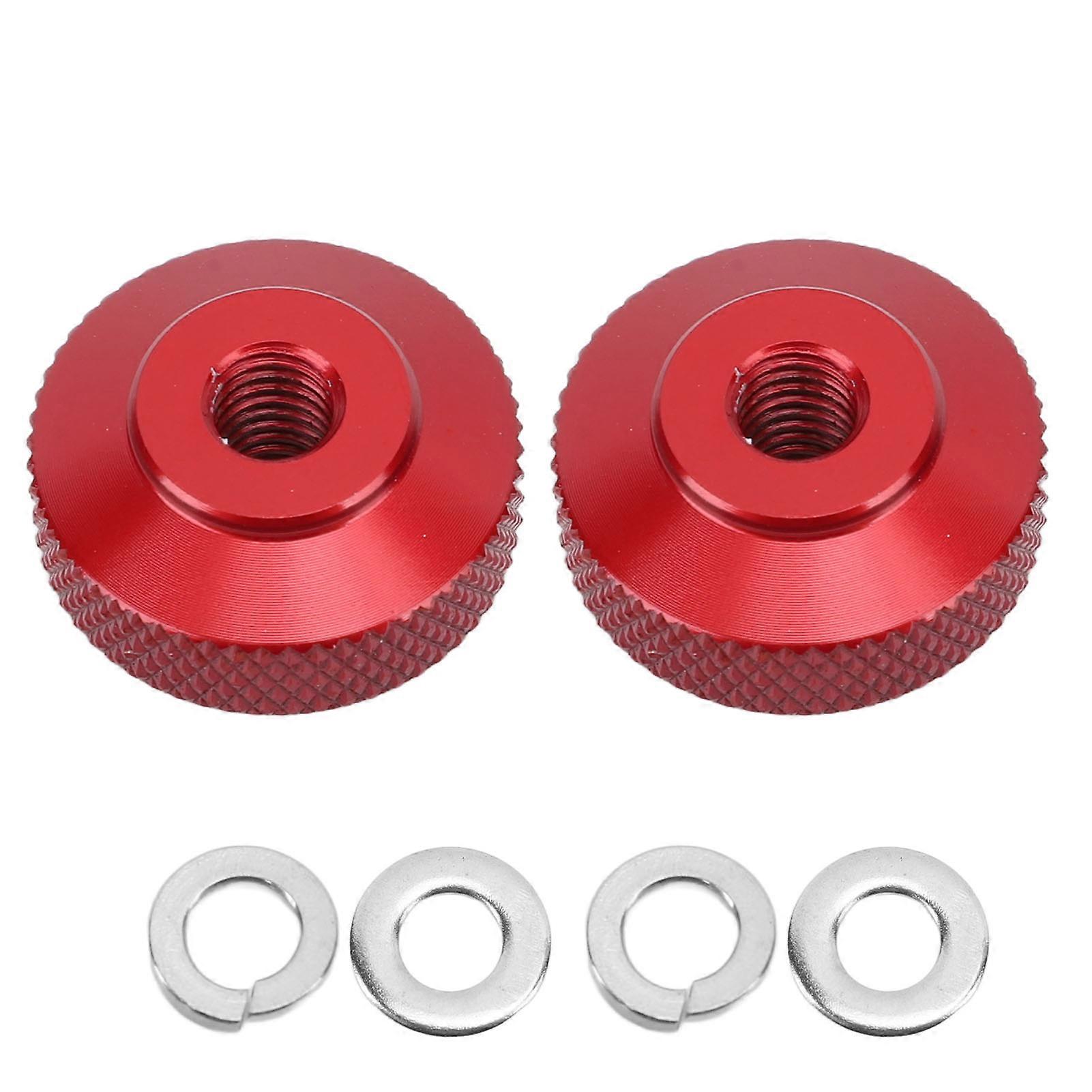 2Pcs Aluminum Chain Adjust Nuts Easy to Use Fade Proof Heavy Load Bearing Chain Adjustment Nuts for Monkey Cross Super Red