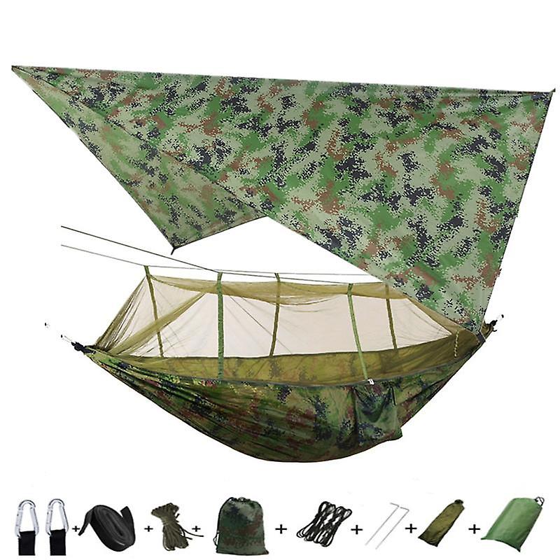 290 X 140Cm Hamac Avec Moustiquaire 2 En 1 Grand Hamac De Camping Avec