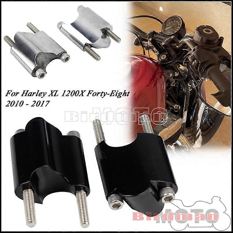 For Harley Sportster XL1200X Forty-Eight Motorcycle 2 Rise Handlebar Riser Fit 1 Bar CNC Aluminum Handle Bar Riser Extension