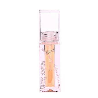 Fruitige vierkleurige transparante lippenbalsem met fijne flits Nieuwe vierkanten tube lipglazuur hydraterend niet-uitdrogend 6ml