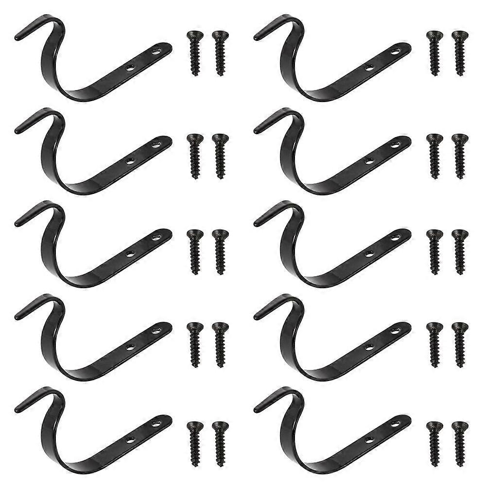 Hanging Basket Hooks Wall Mount (10 pcs)