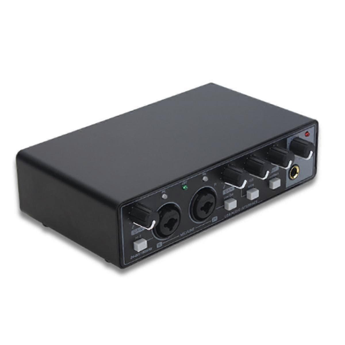 Professional Audio Interface Sound Card Phantom Power Electric Guitar Sound Mixer Mixing Console St
