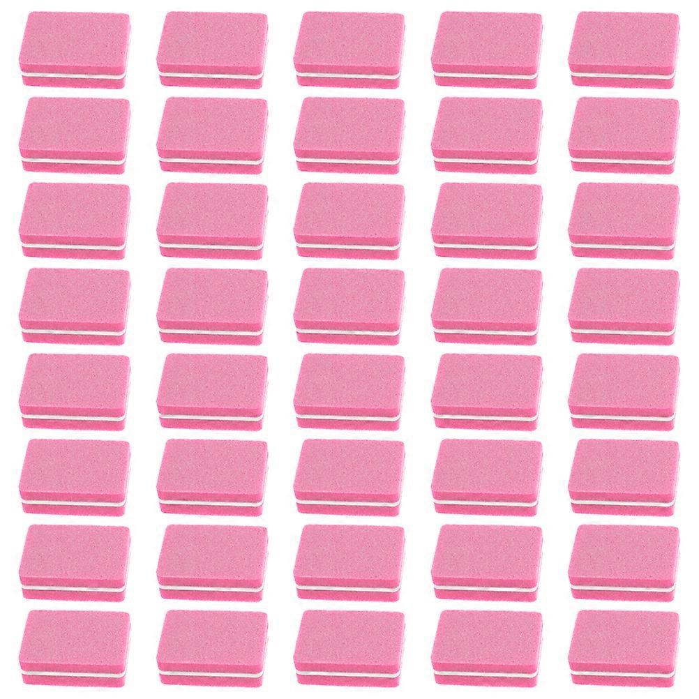 100Pcs Nail Sponge Files Manicure Files Mini EVA Nail Buffer Blocks for Salon