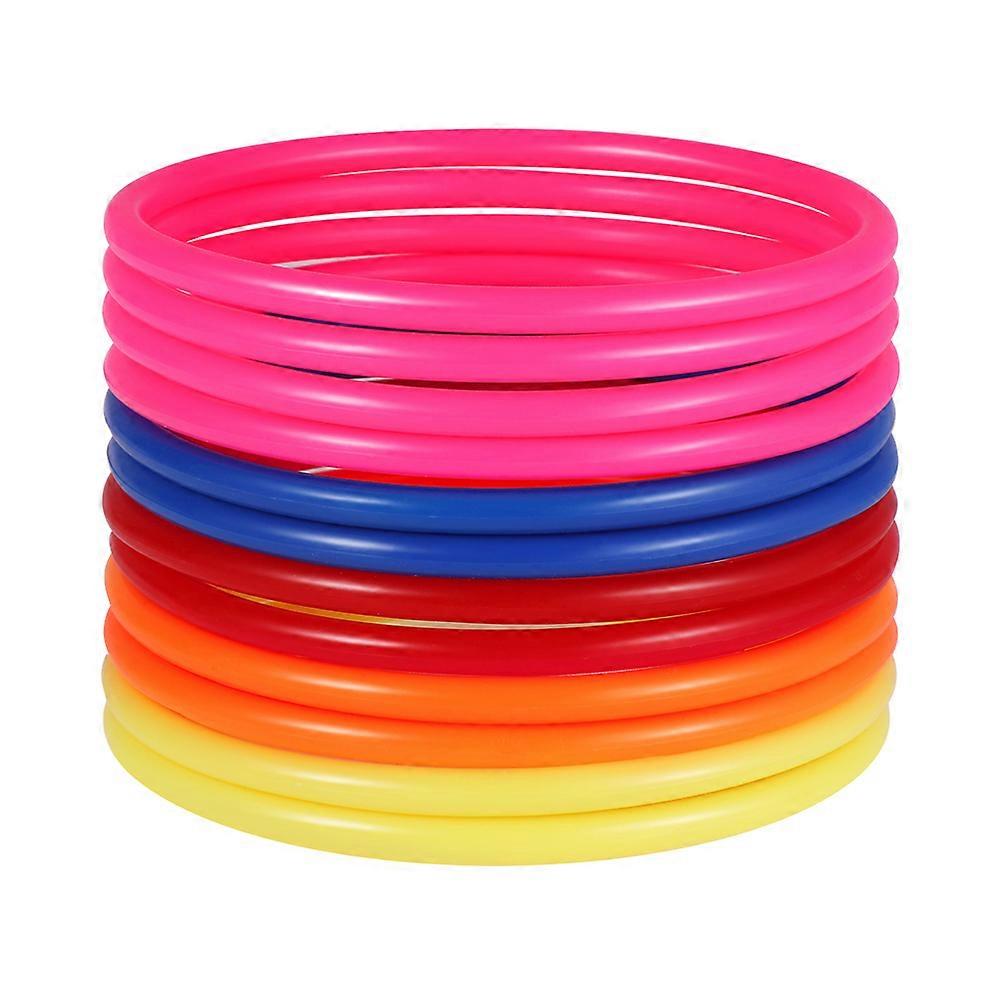 24pcs Interesting Toss Rings Throwing Toy Throwing Rings Toss Rings Game for Carnival Garden Backyard Outdoor (Random Color)