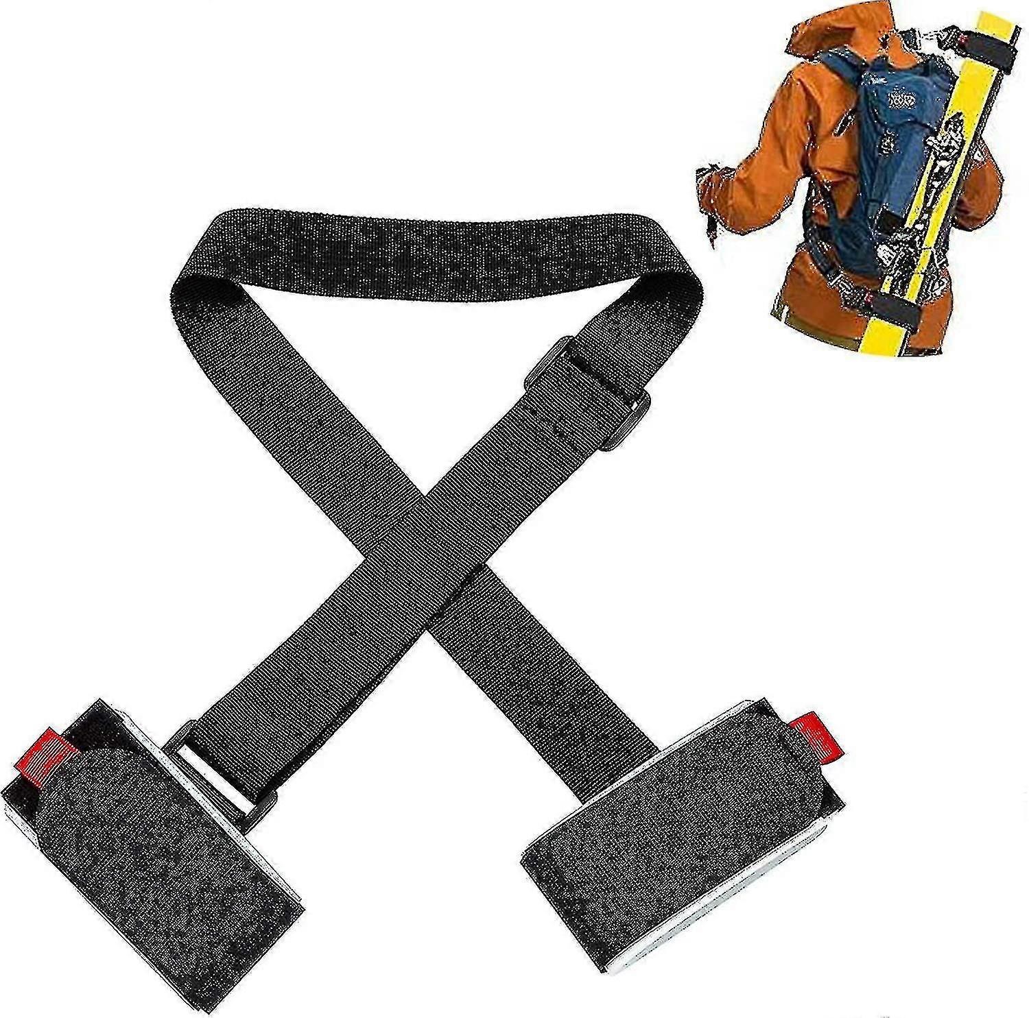 나일론 스키 스트랩 스노우 보드 스키 스트랩 스키 캐리어 스트랩 스노우 보드 어깨 끈 스키 운반 스트랩 조절 가능한 스키 스트랩