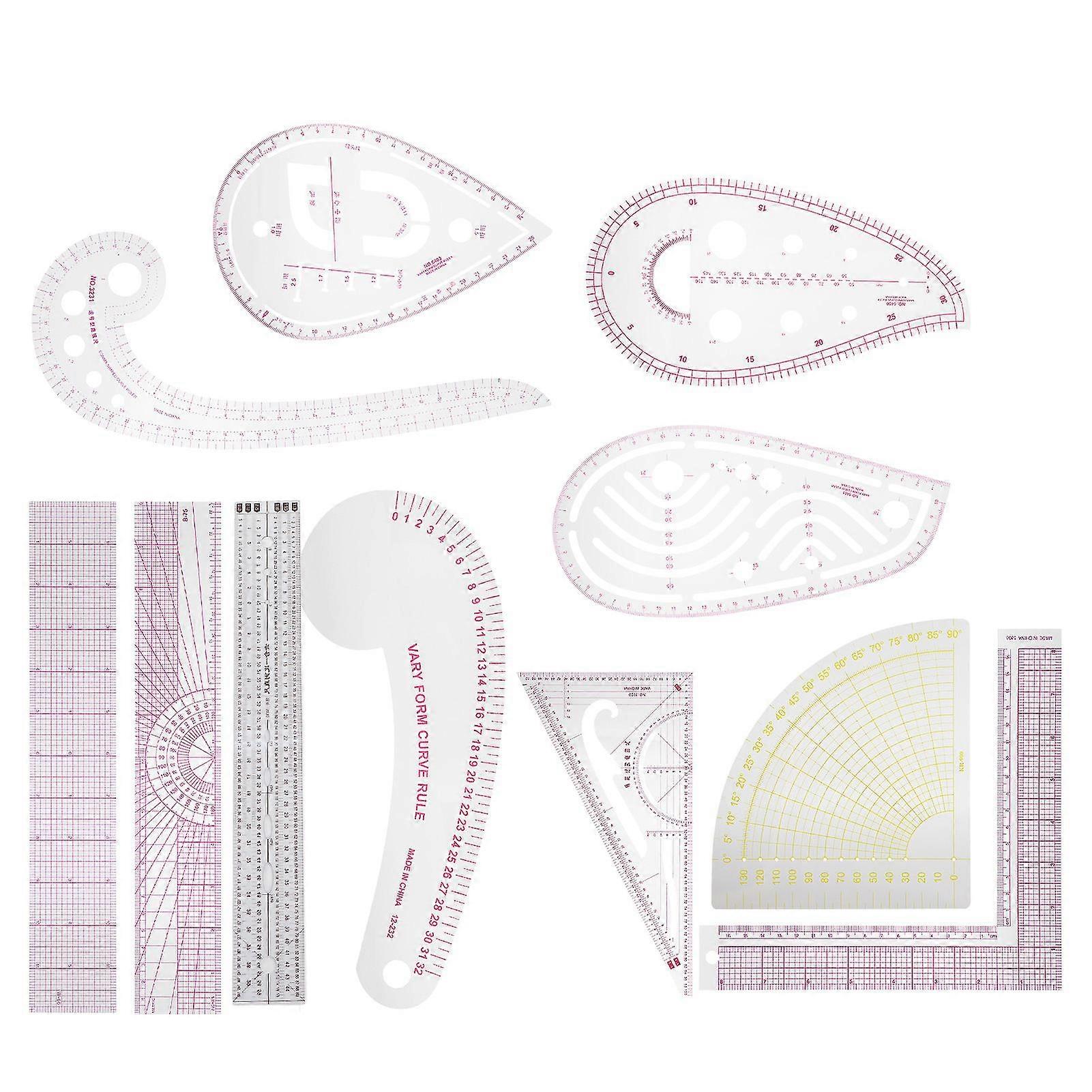 SewingRulerSetforDressmaking-Multi-FunctionalandEasy-to-Use