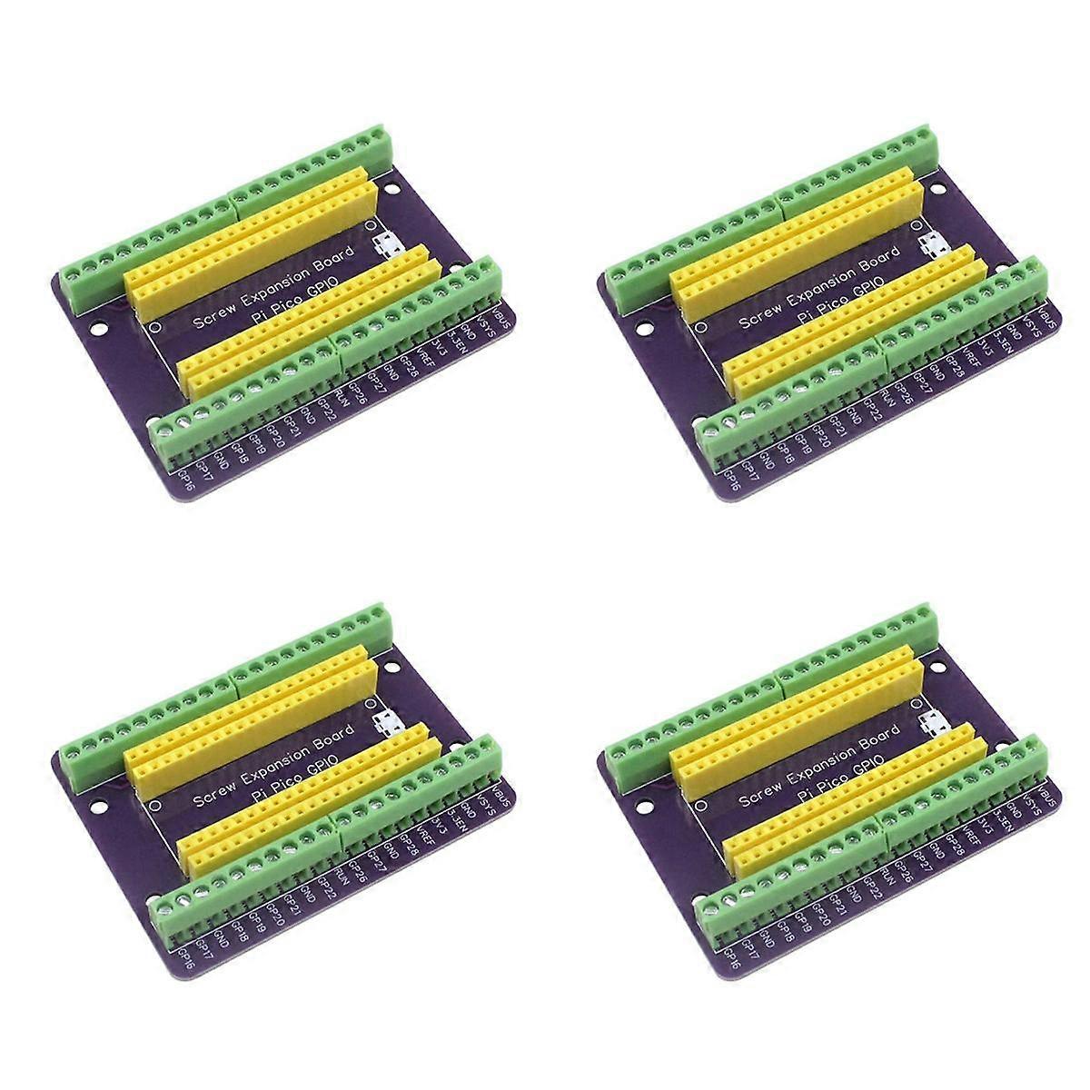 4X for PICO GPIO Expansion Board Picow Terminal GPIO Interface Module Onboard Male and Female Pins(
