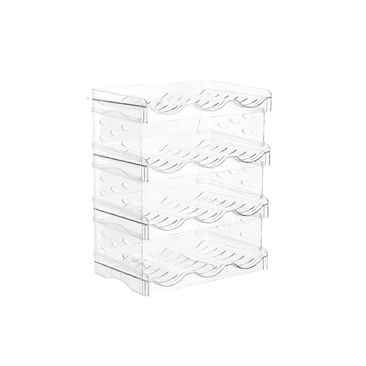 Cabinet Water Bottle Storage Rack, Beverage Bottle Storage Display Rack, Stackable Cup Rack for Kit