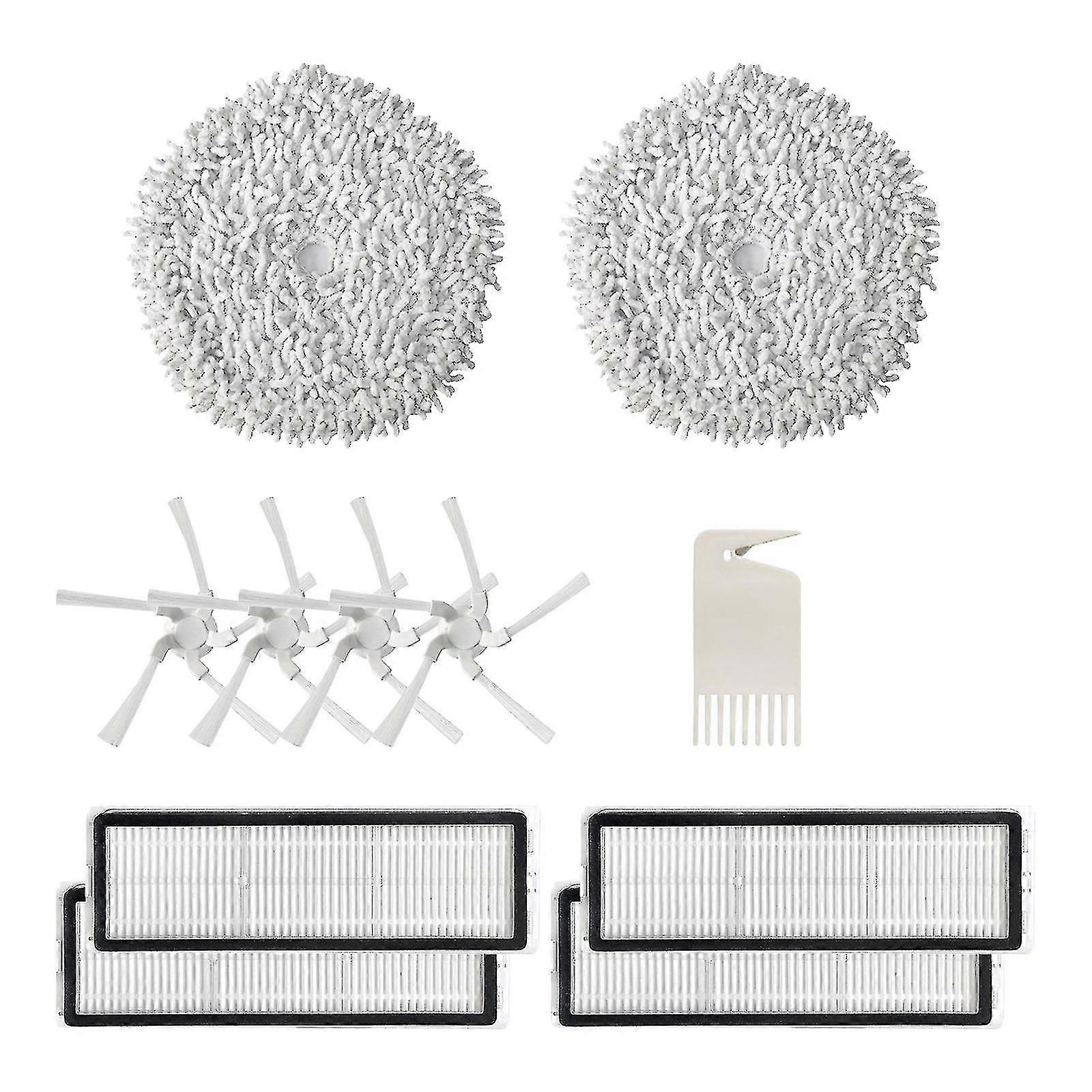 11 Pcs For Xiaomi Dreame W10 W10 Pro Mop Cloth Side Brush Hepa Filter