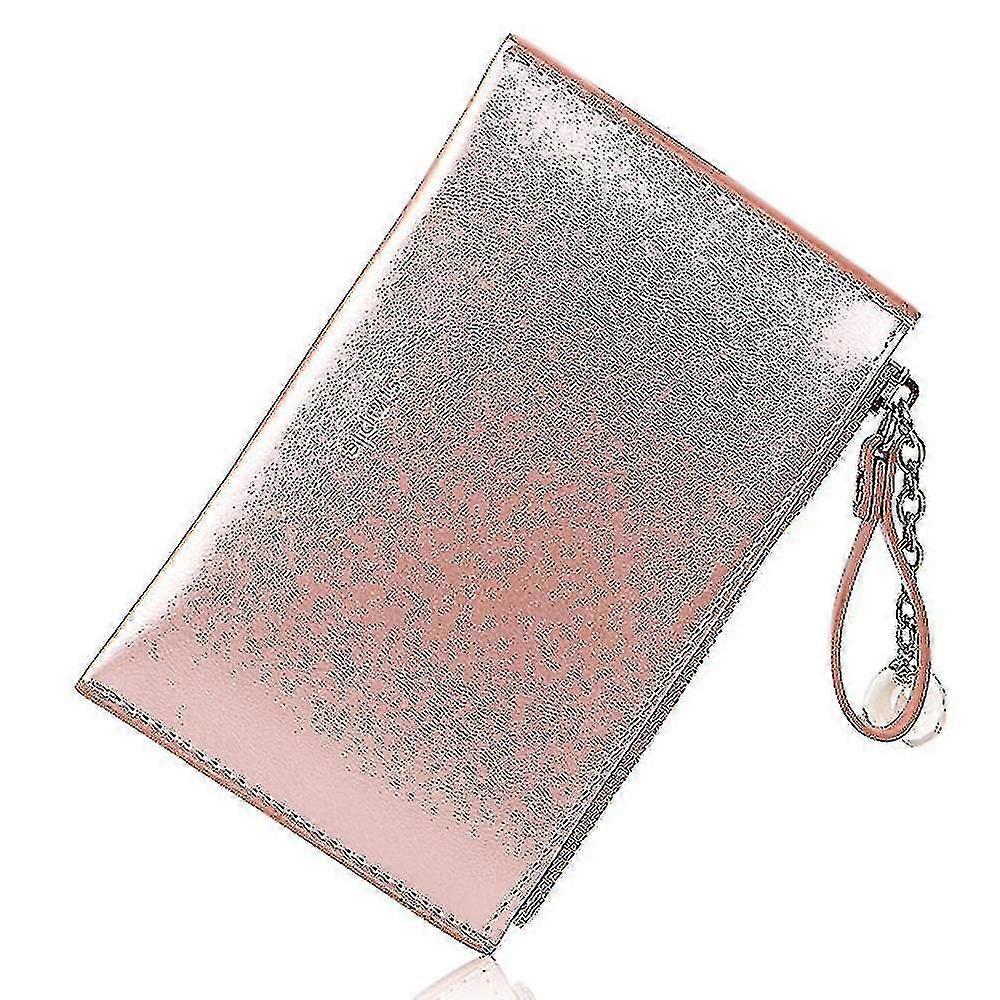 multifunctional mini pearlescent laser creative coin pursepink