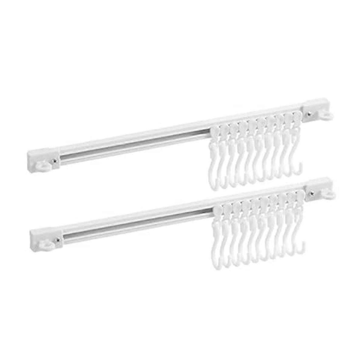 Multifunctional Slide Rail Hook, Adhesive Wall Hooks Rack, Space Saving Utensil Rack No Drilling Wa