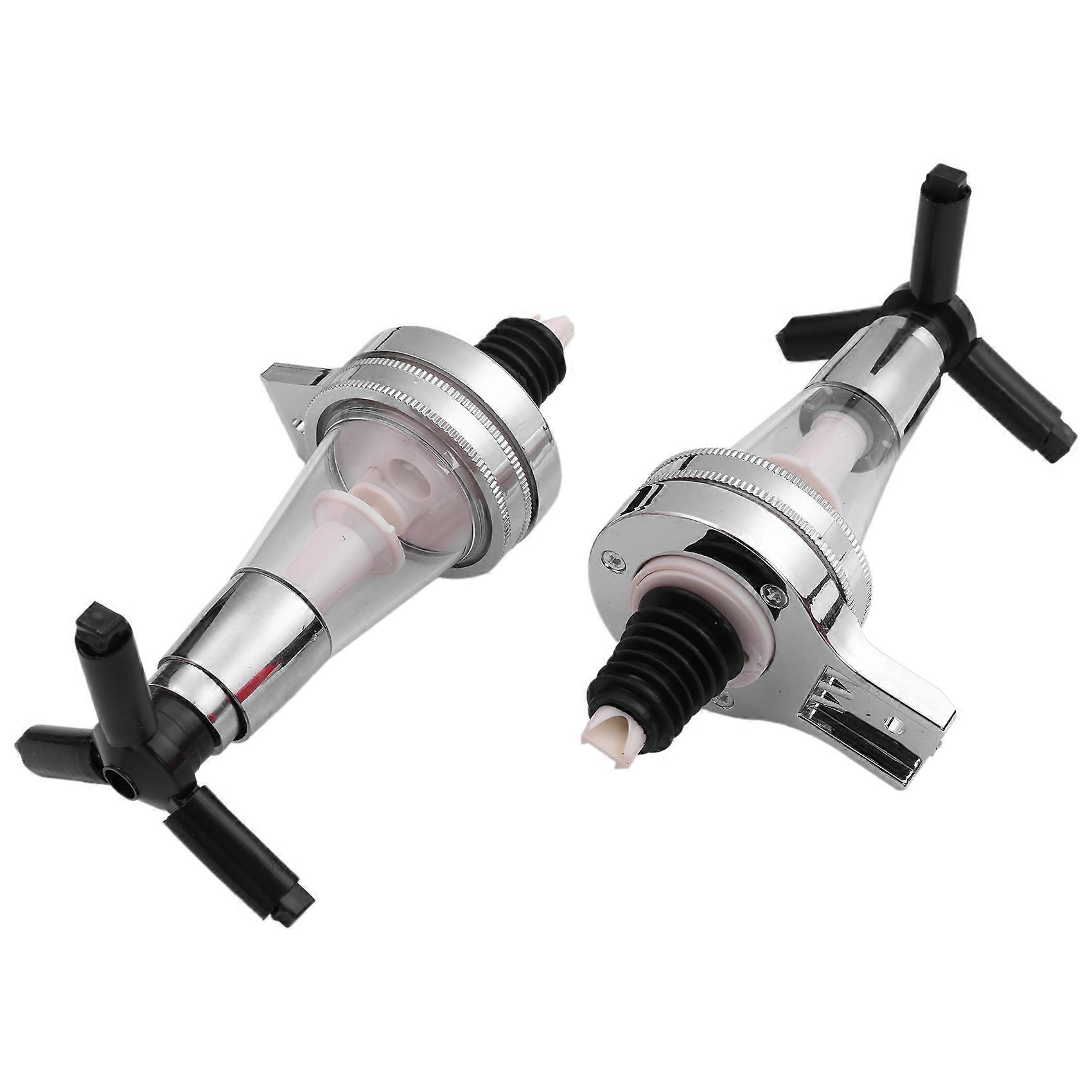 4 Bottle Stand Optic Dispenser Drinks Wine Spirits Steel Bar