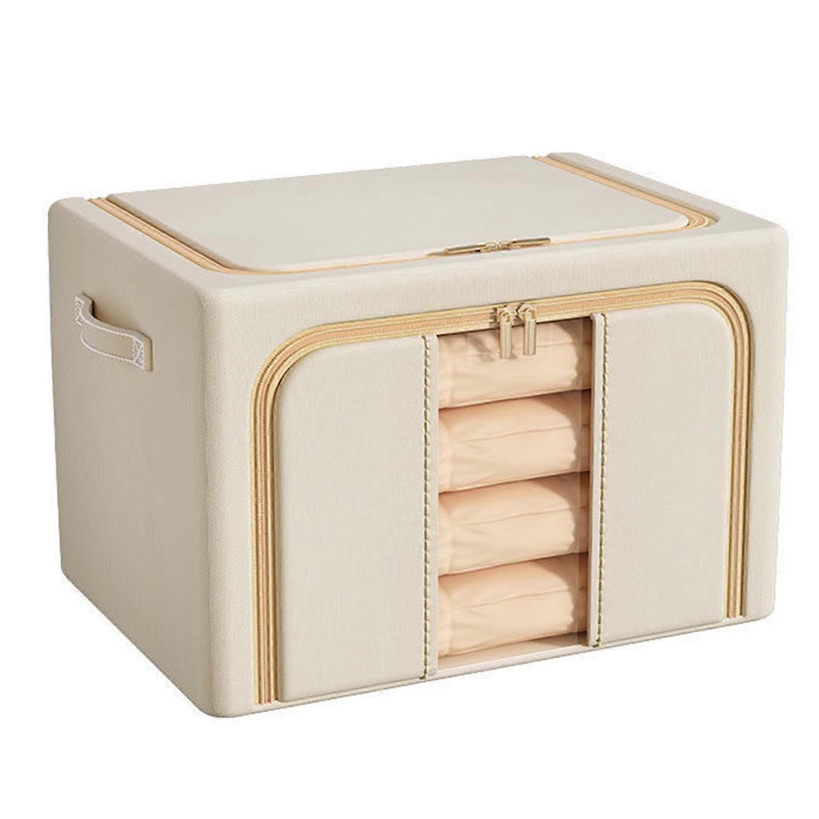 Foldable Fabric Storage Box Large Capacity Clothes Quilt Organiser for Home