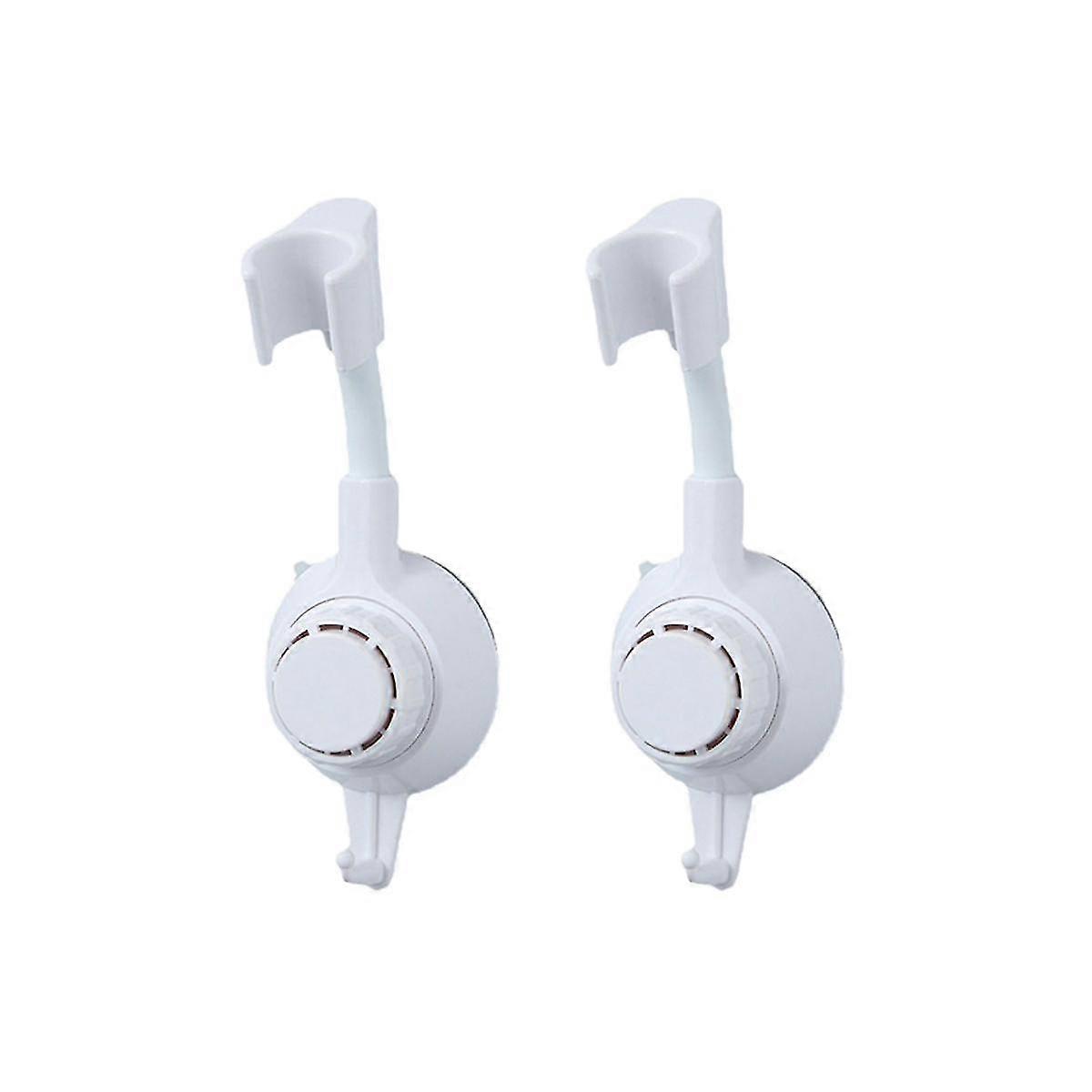 2 Suction Cup Shower Holders Adjustable Fixed Base Spray Head Shower Rack Bathroom Holder Holder Ha