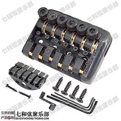 6 String Saddle Headless Electric Guitar Bridge Tailpiece With Worm involved string device High Quality Guitar Bridge Tailpiece