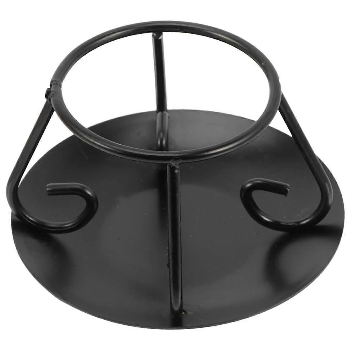 Titulaire Hot Pot Dessous de plat Feu ouvert Trépied Smudge Tea Stove Chauffage Chaudron Support de pot Théière Chauffe-théière B