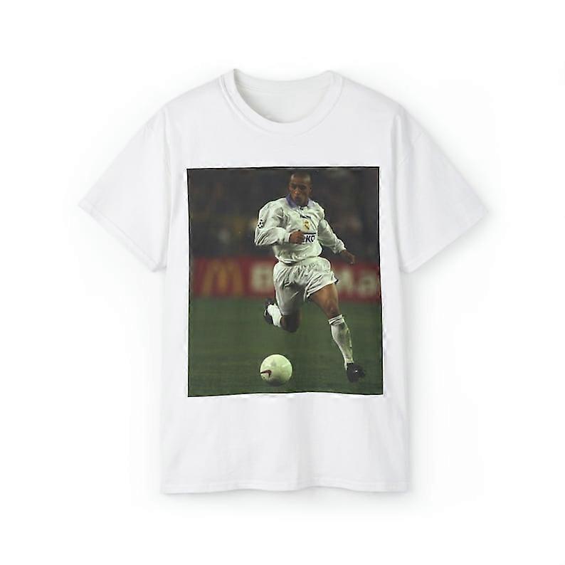 Roberto Carlos Real Madrid Football Jersey Unisex Ultra Cotton Tee Tshirt vintage throwback retro brazil-Mbe145