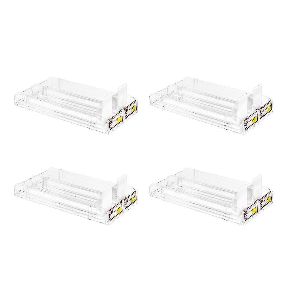 4pcs Auto-push Cigarette Showcase Clear Cigarette Pusher Rack For Supermarket