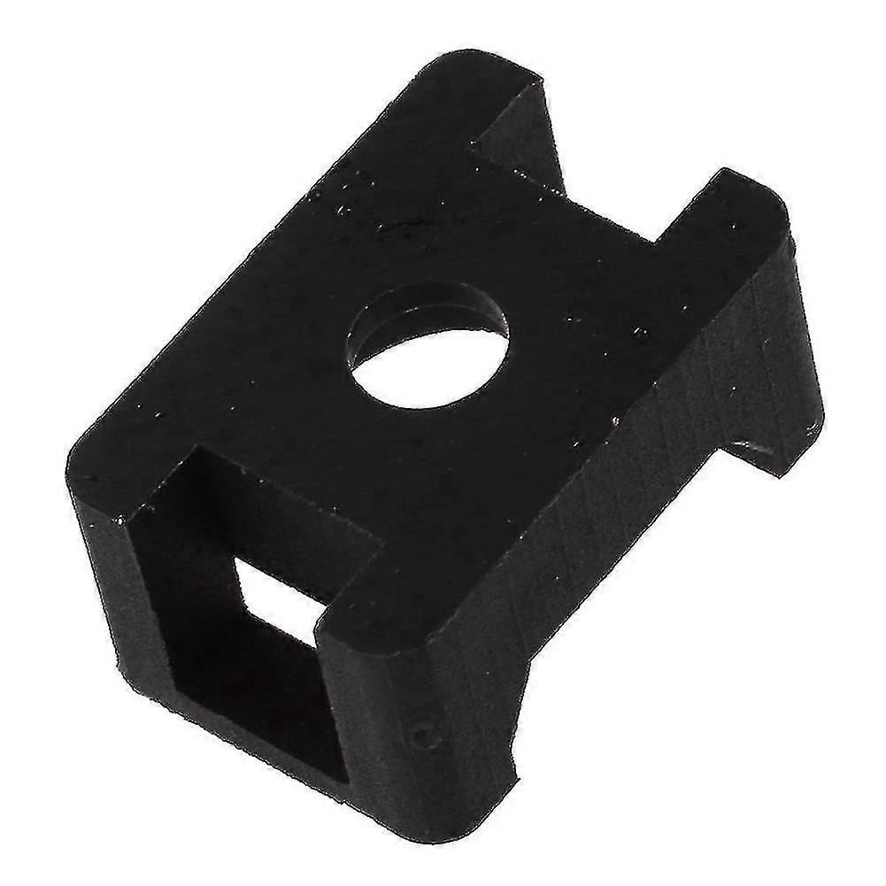 Compatible Withblack 9mm Cable Tie Mount Plastic Wire Bundle Holder 100pcs