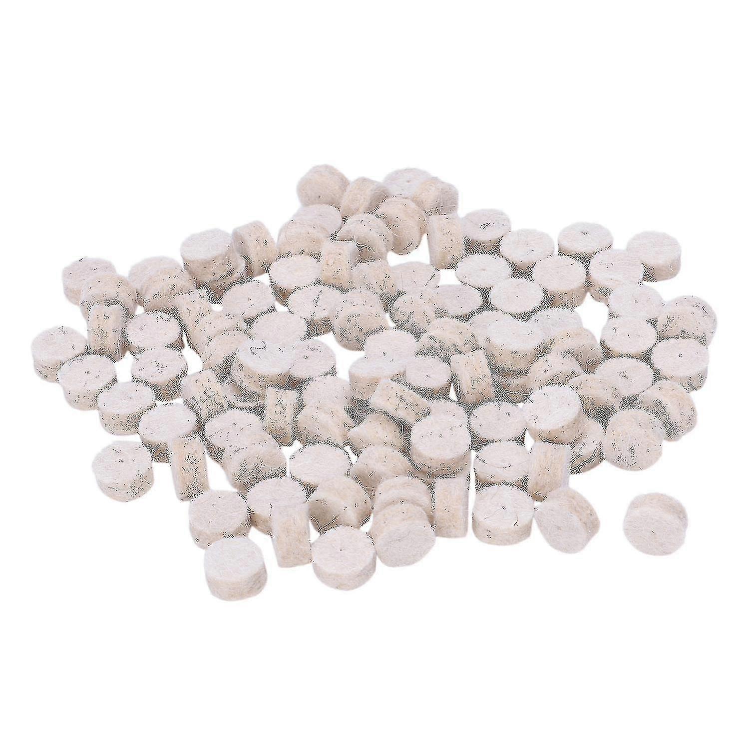 Compatible With100pcs Wool Felt Polishing Buffing Round Wheel Tool + 2 Shank