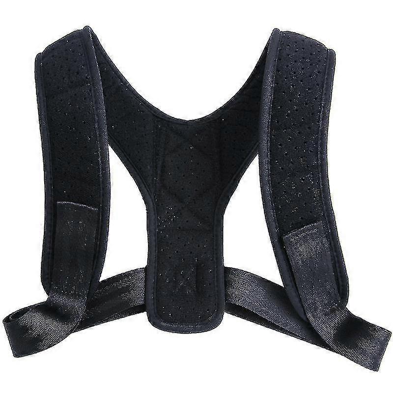Posture Corrector Adjustable Back Shoulder Correction Brace Belt Clavicle Fracture Support(1 Piece,black