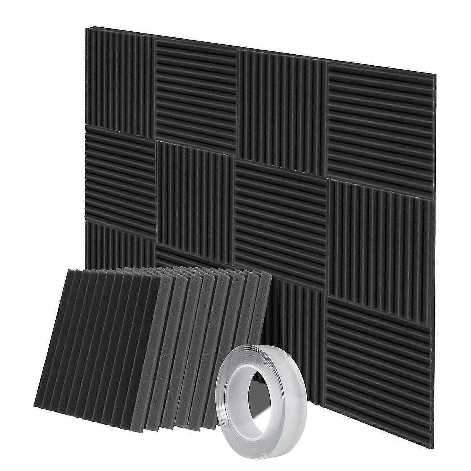 Sound Proof Foam Panels, 12 Pack Acoustic Foam Panels Acoustic Panels for Wall, Noise Cancelling Foam Tiles