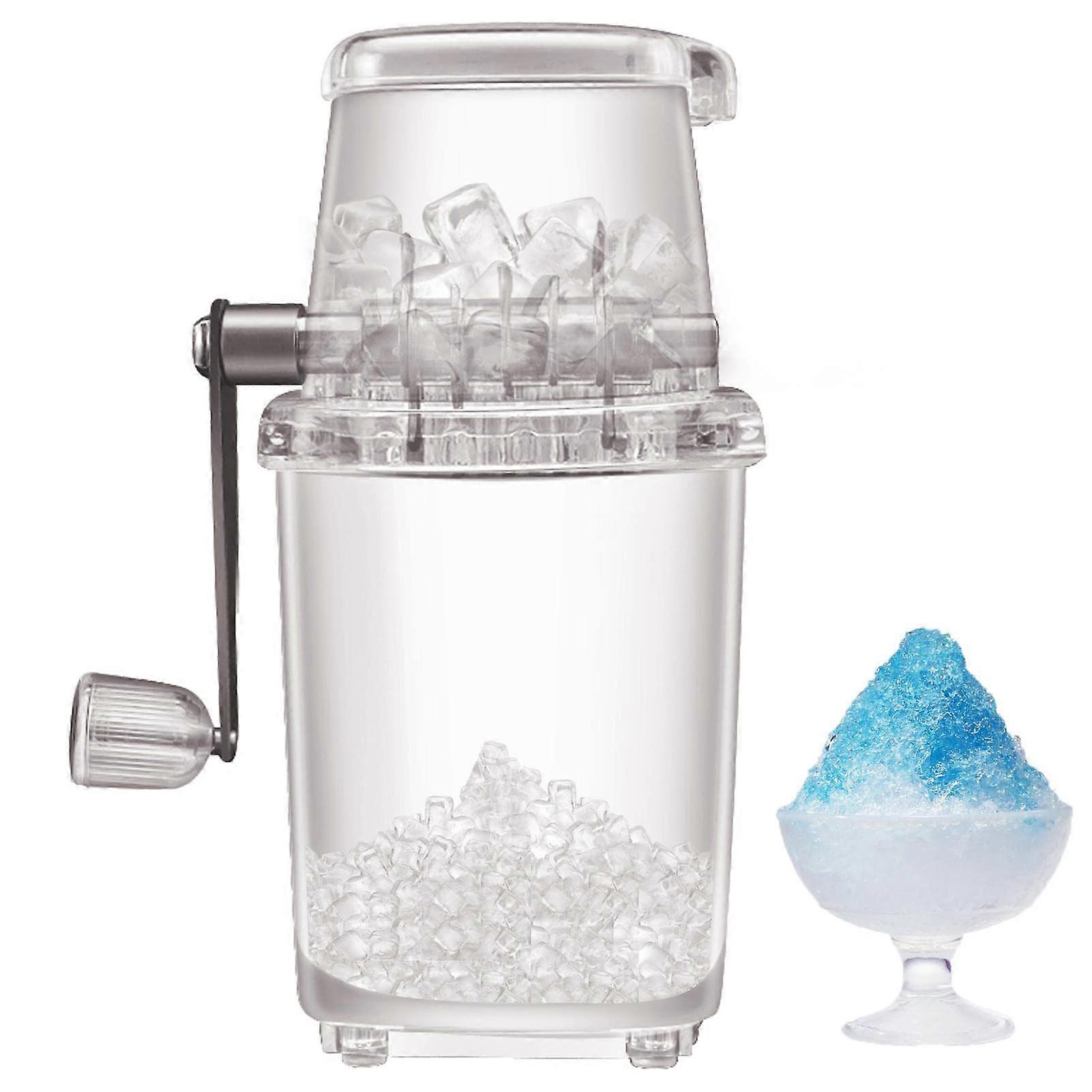 Ice Crusher Manuell Rotary Ice Crushers Cocktails Slush Machine Ice Cube Knust Smoothies Ice Crusher Machine Hjem 1.2L Ice Grinder