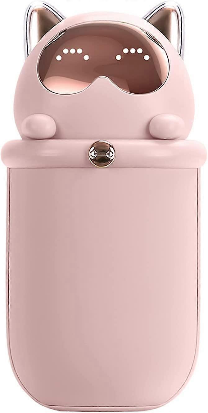 Mini 10000mAh Electric Hand Warmer P-ower B-ank 2 Adjustable Heating LevelsLEDs Screen Display 6 Cute Expression DesignAdjustable Shoulder StrapType C