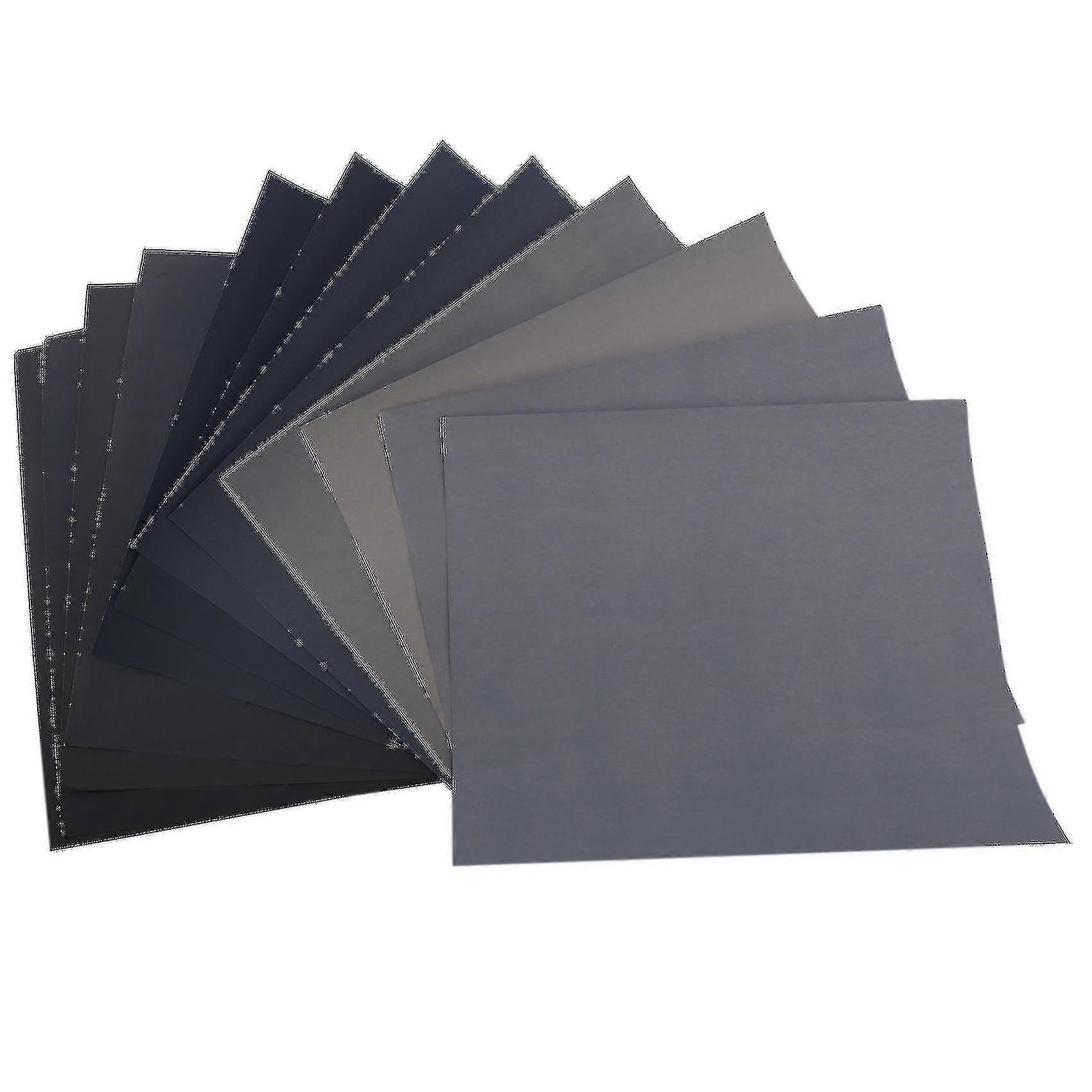 Grit 1500 2000 2500 3000 5000 7000 Abrasive Sandpaper - Pack Of 12