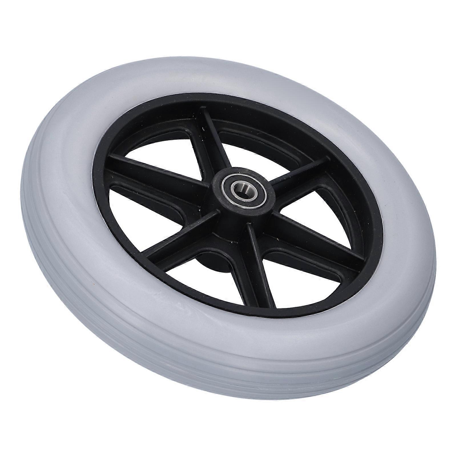 גלגל קדמי לכיסא גלגלים 10in Walker Caster צמיג שטוח אביזר חינם 12mm 10x2 6001