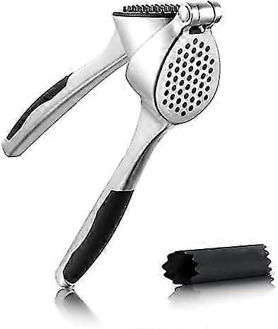 Premium Garlic Press with Ergonomic Grip Handle - Sturdy Ginger Crusher