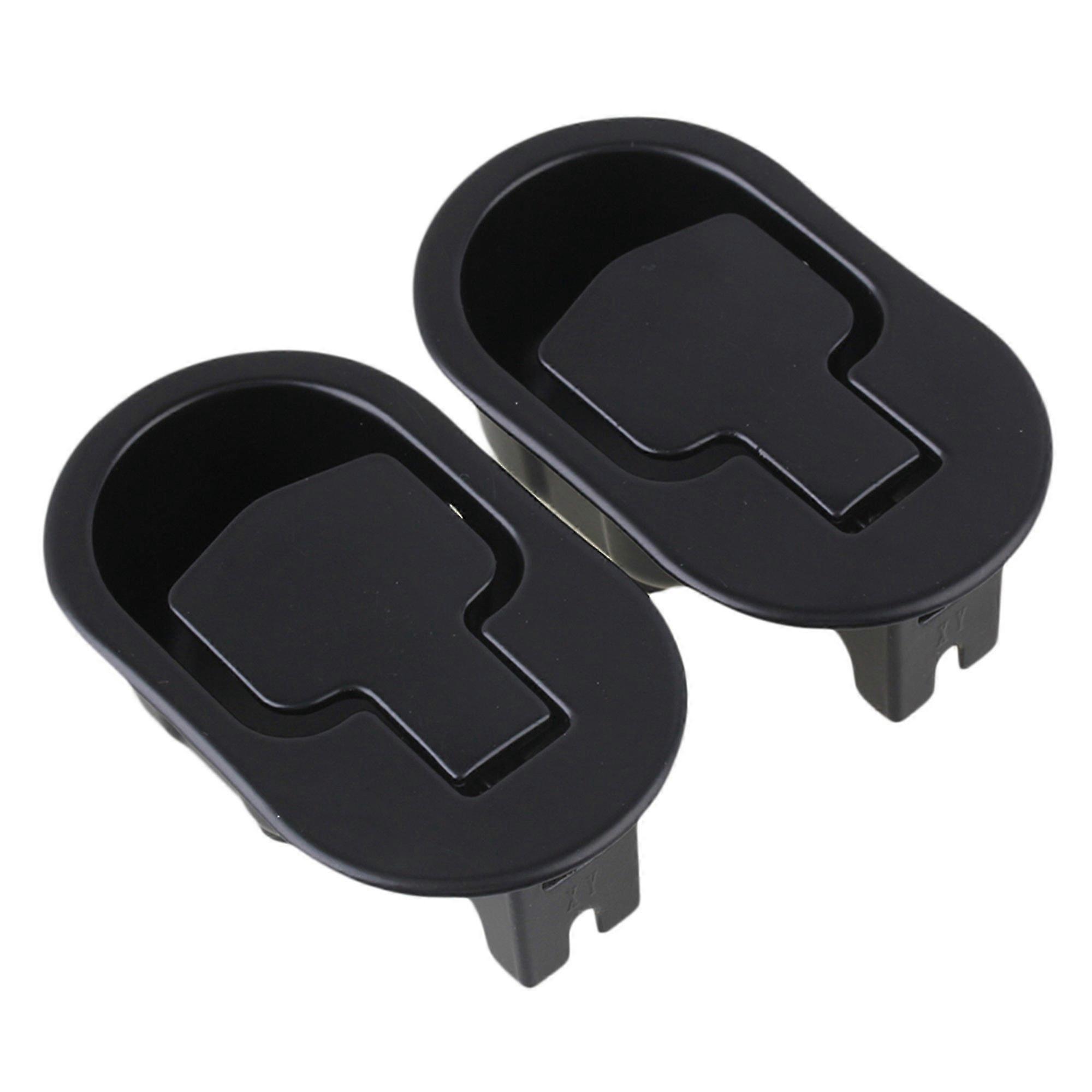 2Pcs Black Recliner Handle Release Pull Two Holes Replacement 11.2x6.6x3.8cm