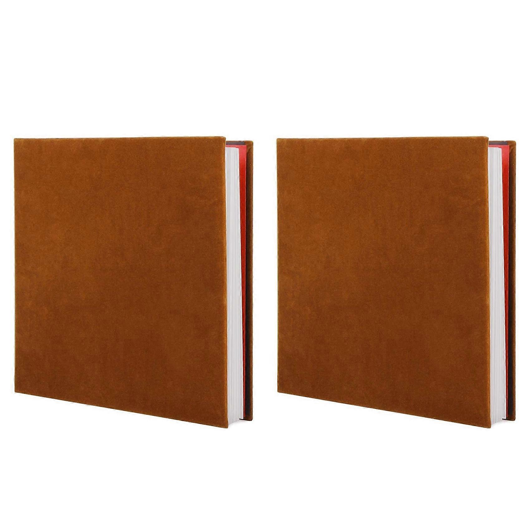 2X Photo Album Self Adhesive Scrapbook Velvet Art DIY Memory Book Thick Pages with Protective Film