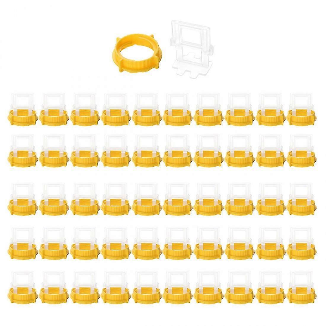 100pcs Tile Flat Leveling System Wall Floor Spacers Caps Base Tools Kit