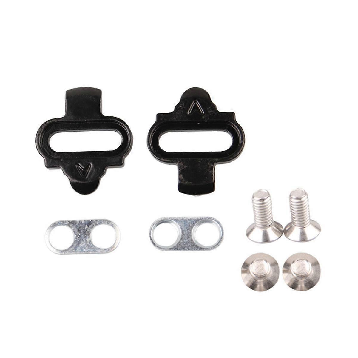 Mountain Bicycle Pedals Cleat Biking Bike Cleat Set Clip-In Clips Kit Nuts Cleats for SPD Pedals Pl