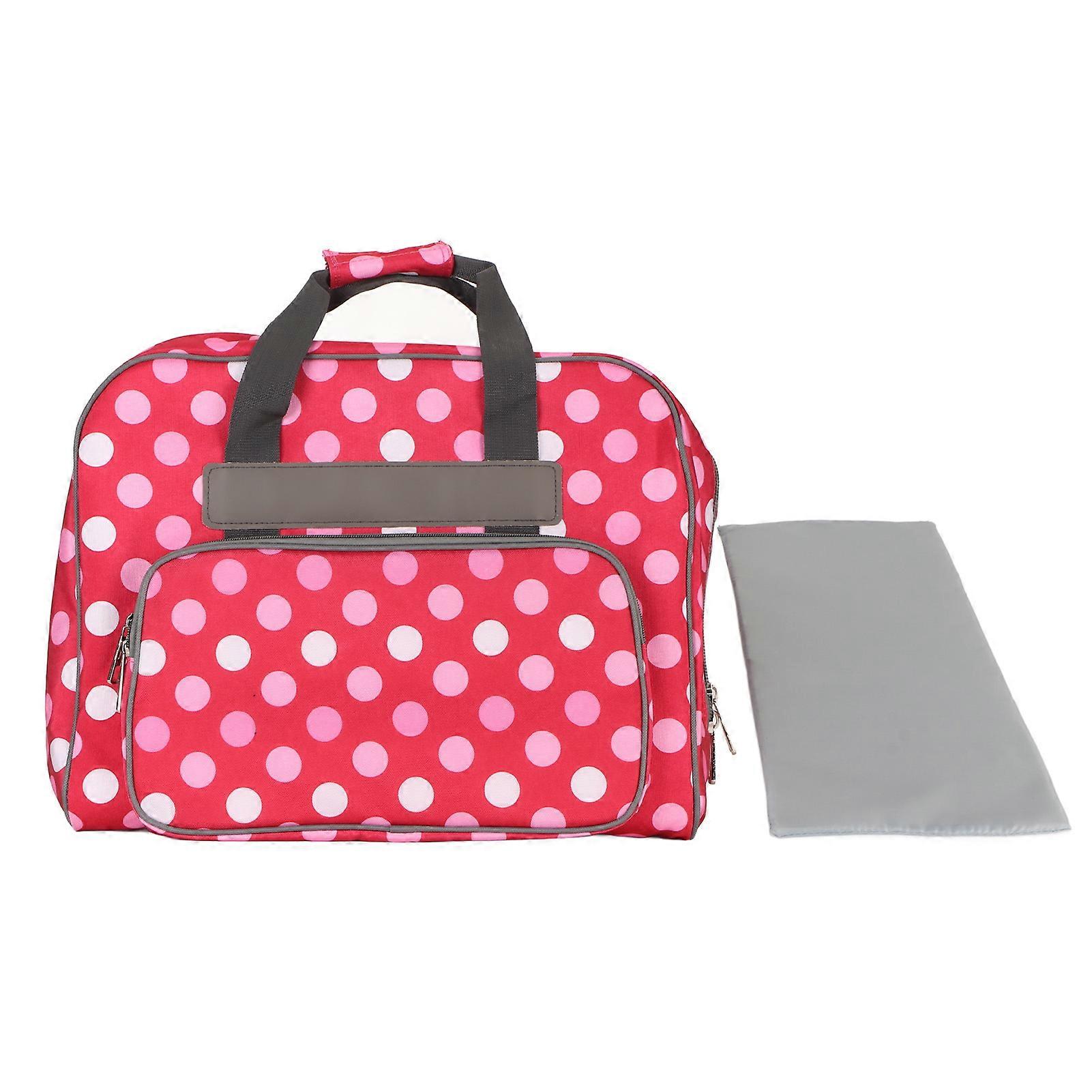 حقيبة حمل ماكينة الخياطة 600D أكسفورد قماش ماكينة الخياطة حقيبة تخزين حقيبة سفر كبيرة قابلة للطي