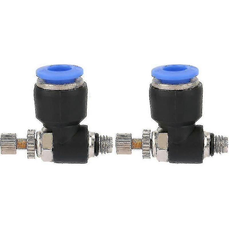 2pcs Pneumatic Quick Fitting Connector Hose Fitting Pneumatic Regulator Air Flow