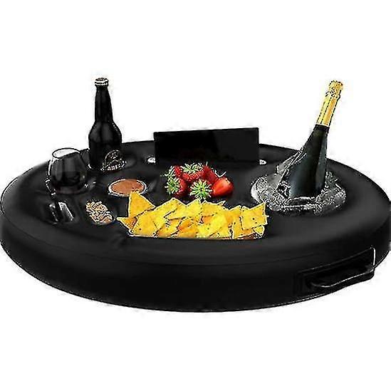 Inflatable Floating Drink And Snack Holder For Pools & Hot Tub