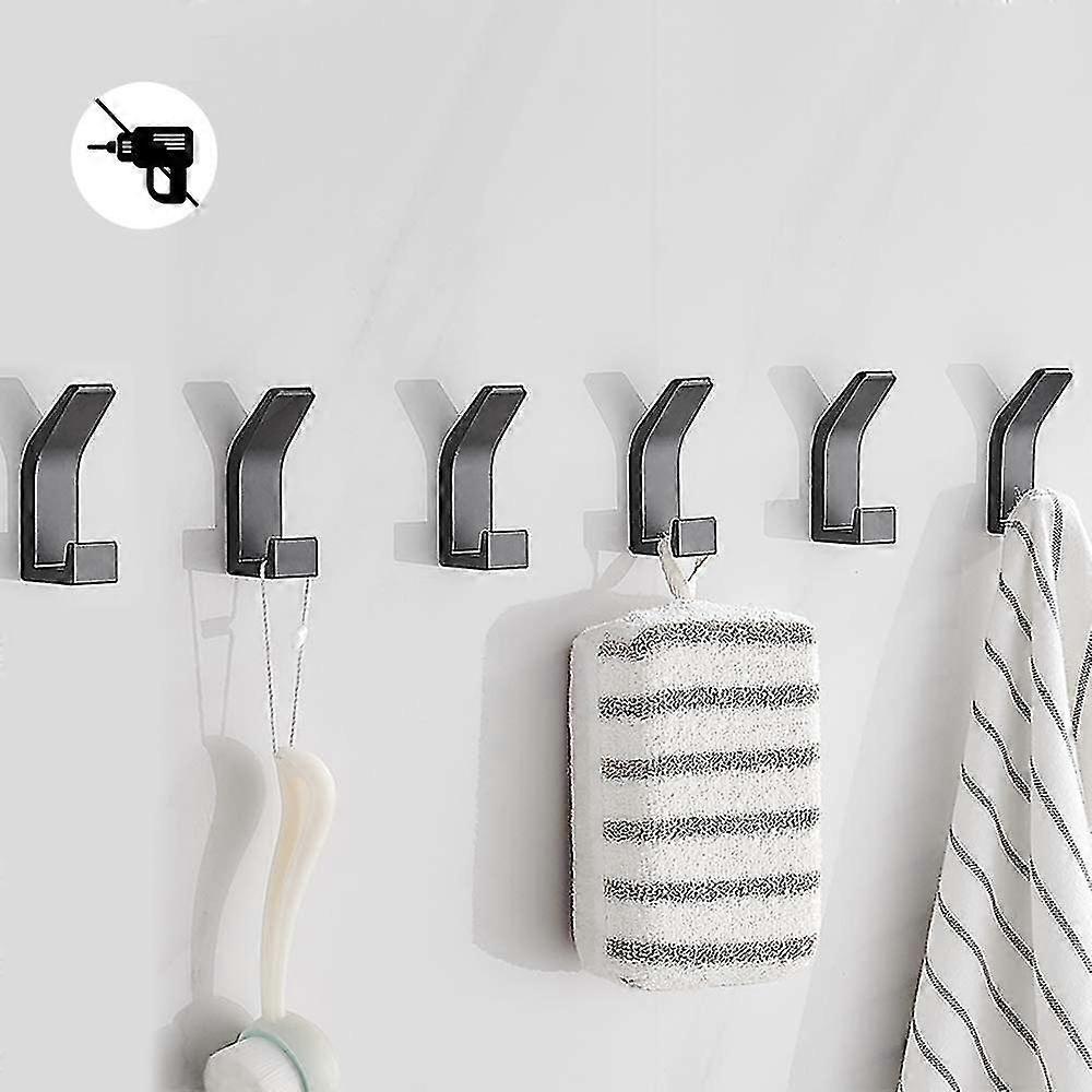 Self-adhesive Hooks, Bath Towel Hooks, Pack Stainless Steel Wall
