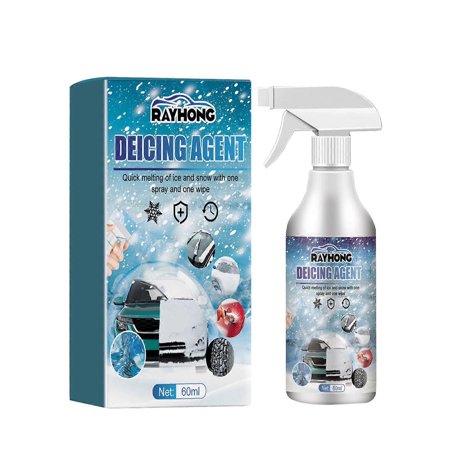 Husholdningsrengringsvrktj Automotive Glass Deicing Agent Windshield Window Deicing Snow Melting Snow Melting Agent Icing Agent 60Ml