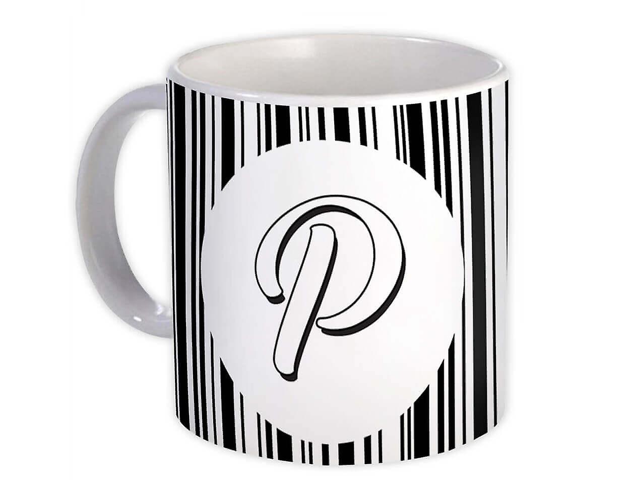 Dárkový hrnek: Monogram Letter P Abeceda